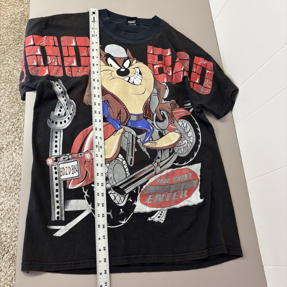 Vintage 90s Looney Tunes T Shirt Xl Taz “100% Bad” Bi… - Gem
